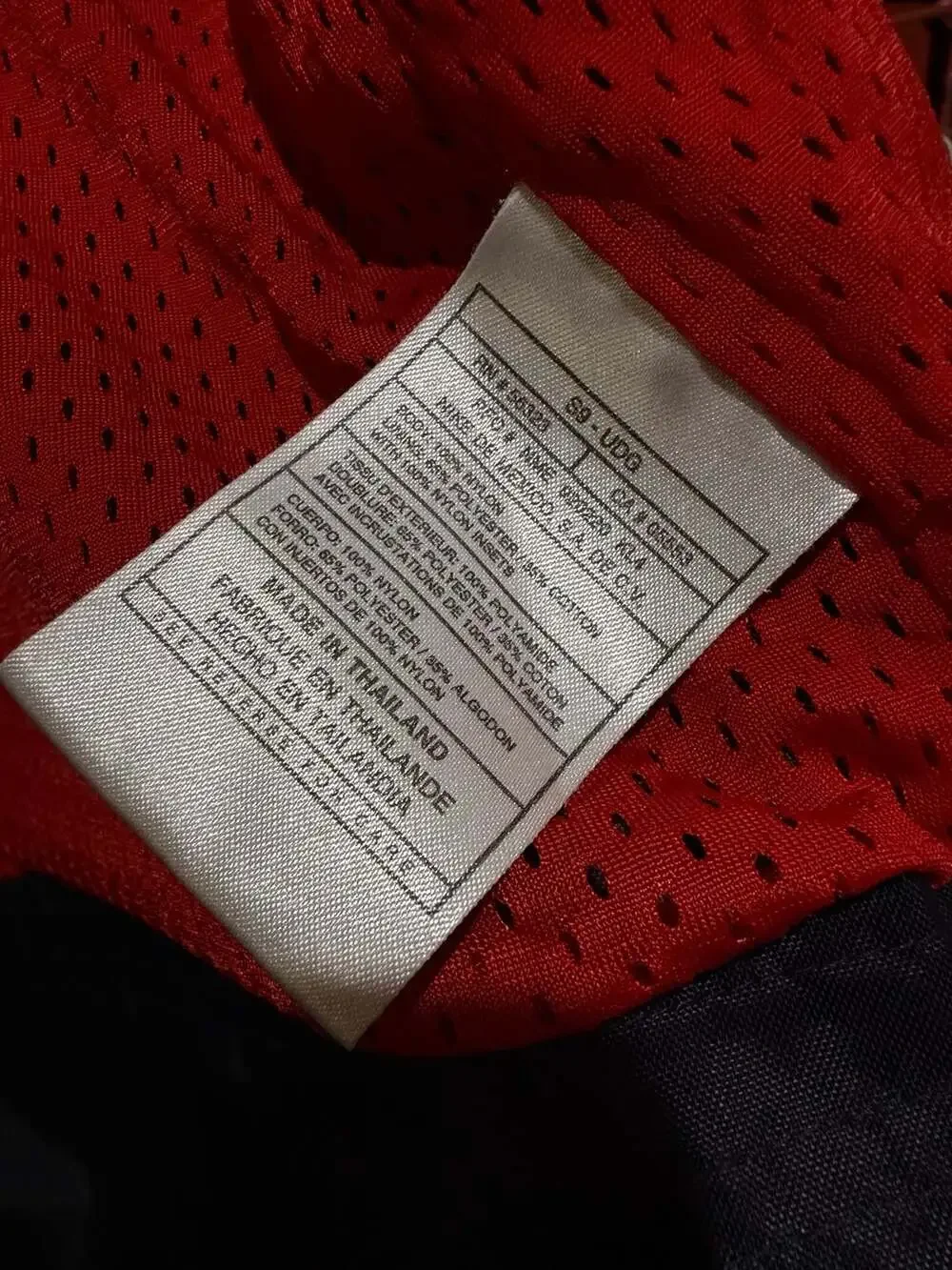 Vintage Nike Black and Red Hooded Windbreaker Jacket Medium White Tag
